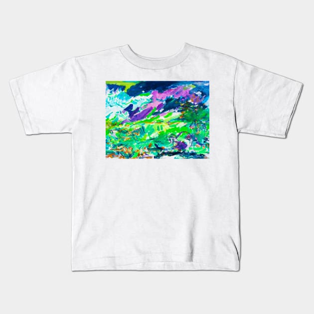 Rain Forest,Spring Kids T-Shirt by tanyazevallos